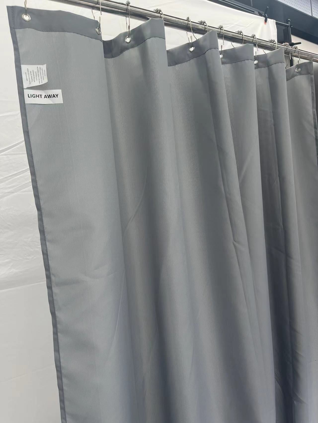 Light Away Fabric Shower Curtain Soft Hotel Quality, Hotel Quality, Machine Washable, 72 x 84 inches for Bathroom