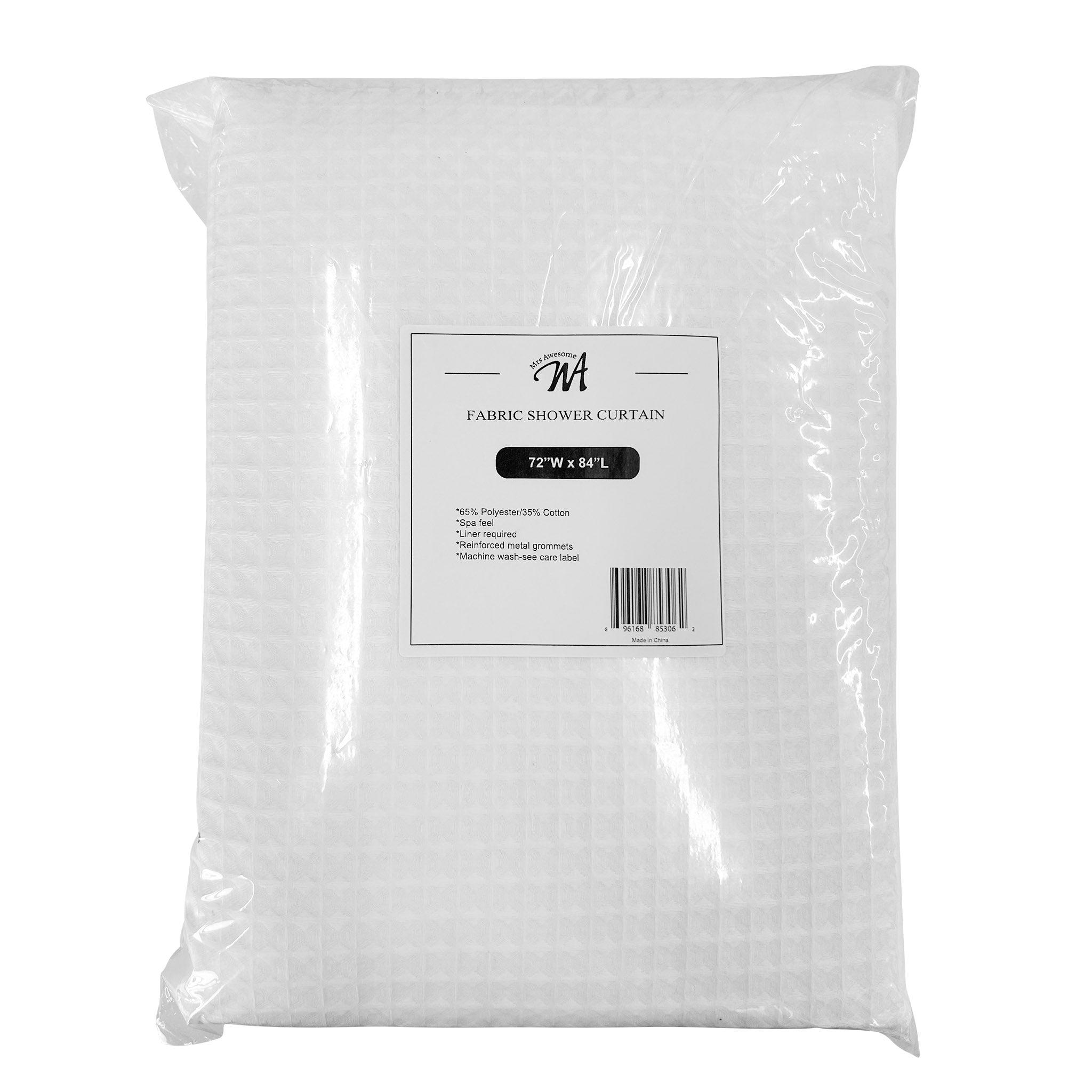 Cotton Blended Fabric Shower Curtain