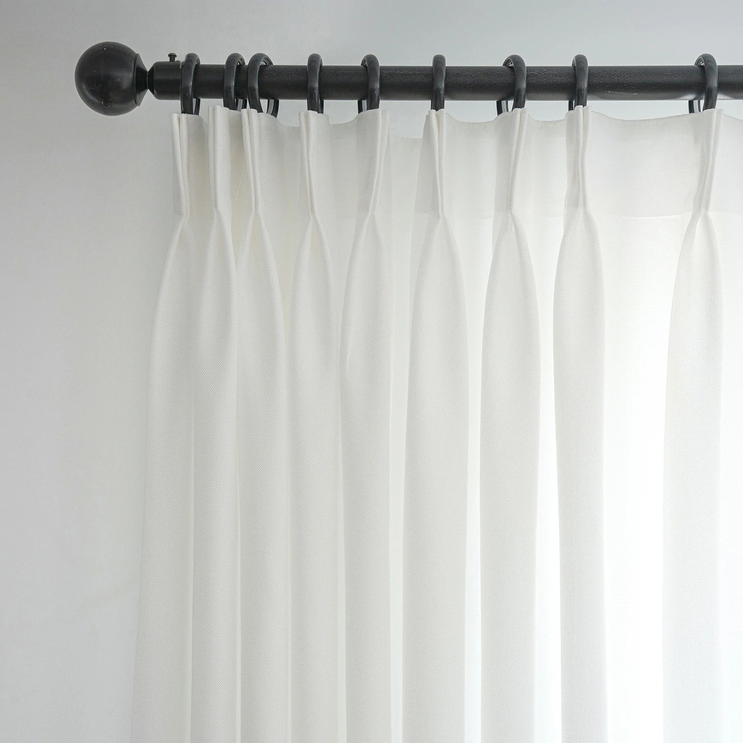 Dandelion Polyester Pinch Pleat Drapery Custom Curtains Blackout Curtains Off White