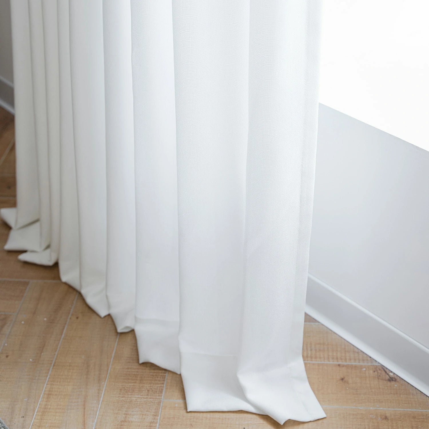 Dandelion Polyester Pinch Pleat Drapery Custom Curtains Blackout Curtains Off White