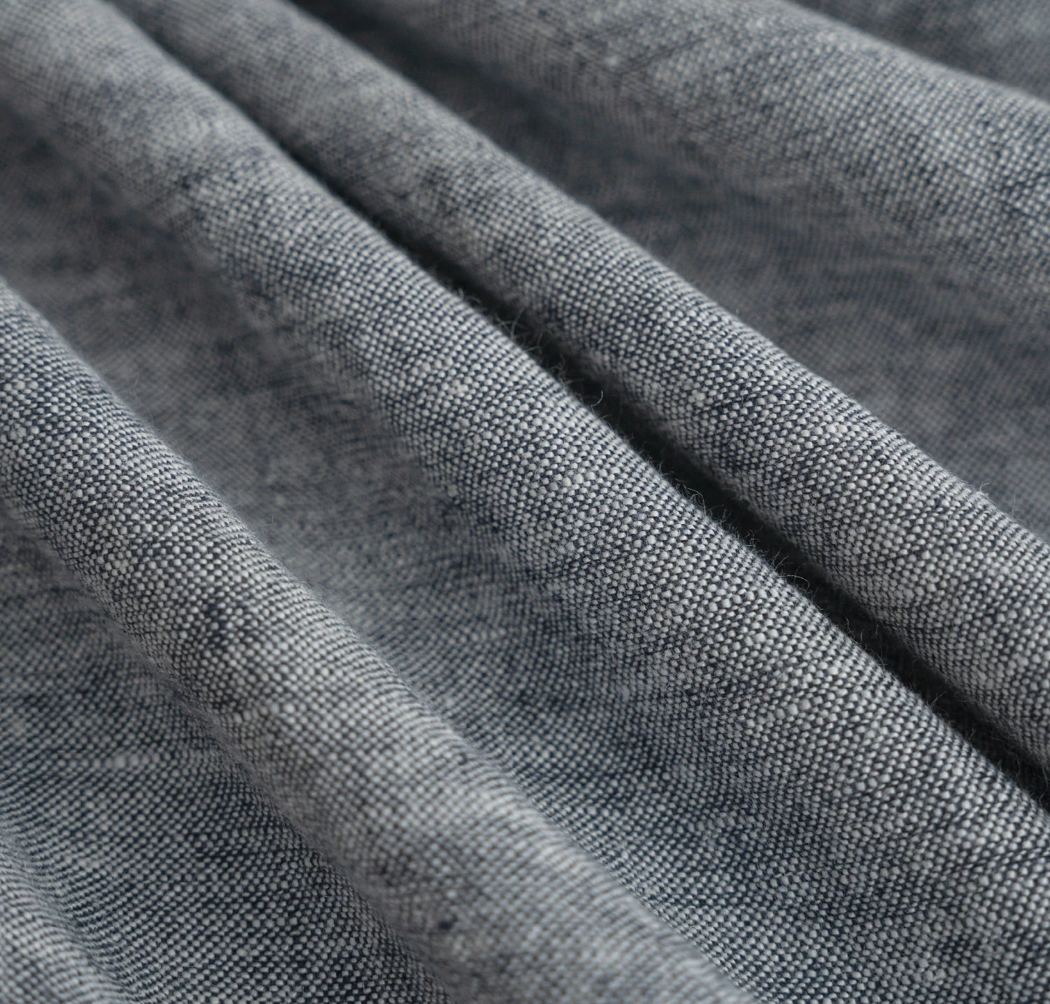 Iris Polyester Pinch Pleat Drapery Custom Curtains Blackout Curtains Dark Blue