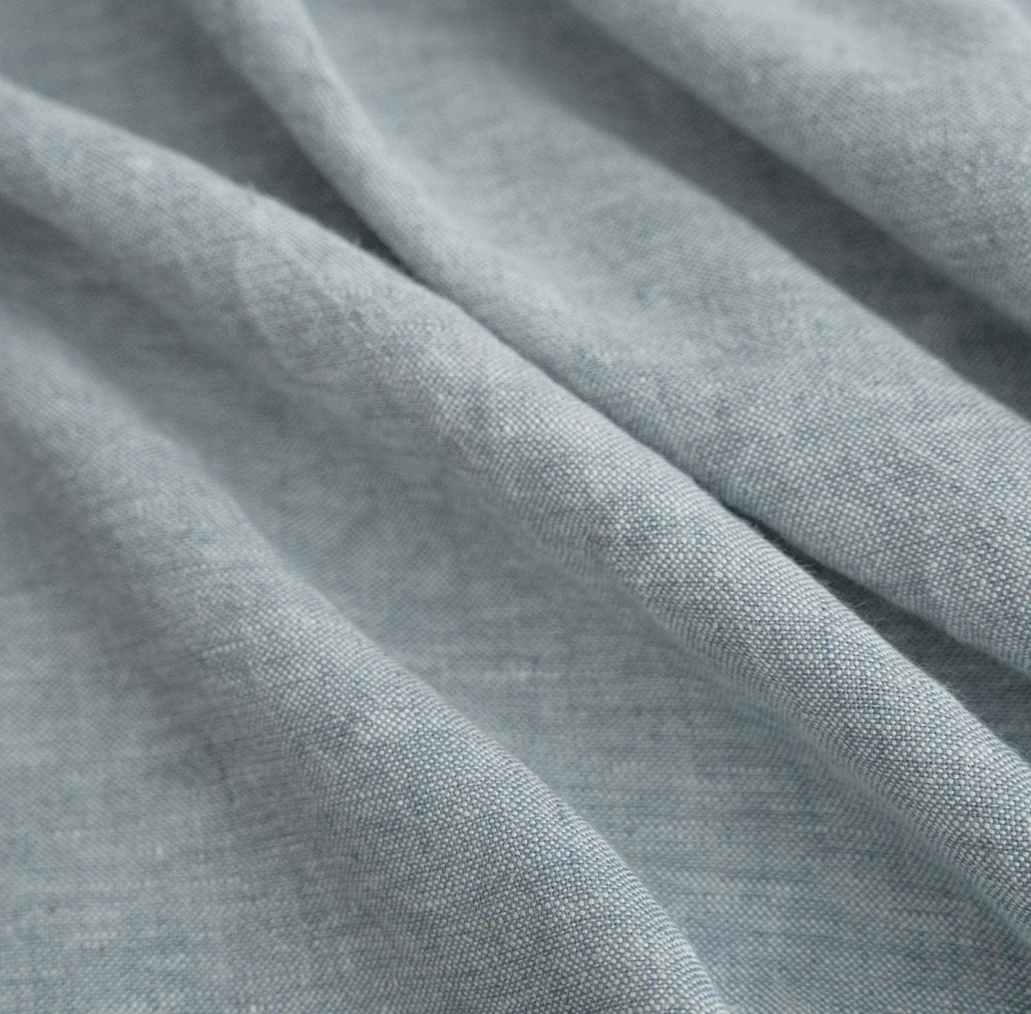 Iris Polyester Pinch Pleat Drapery Custom Curtains Blackout Curtains Lake Blue