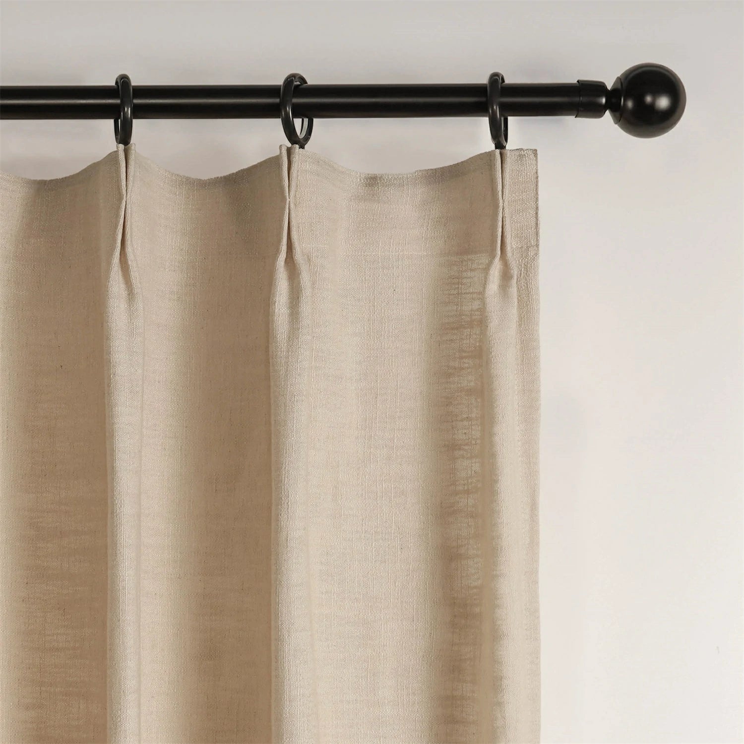 Linen Slub Texture Linen & Polyester Blend Drapery