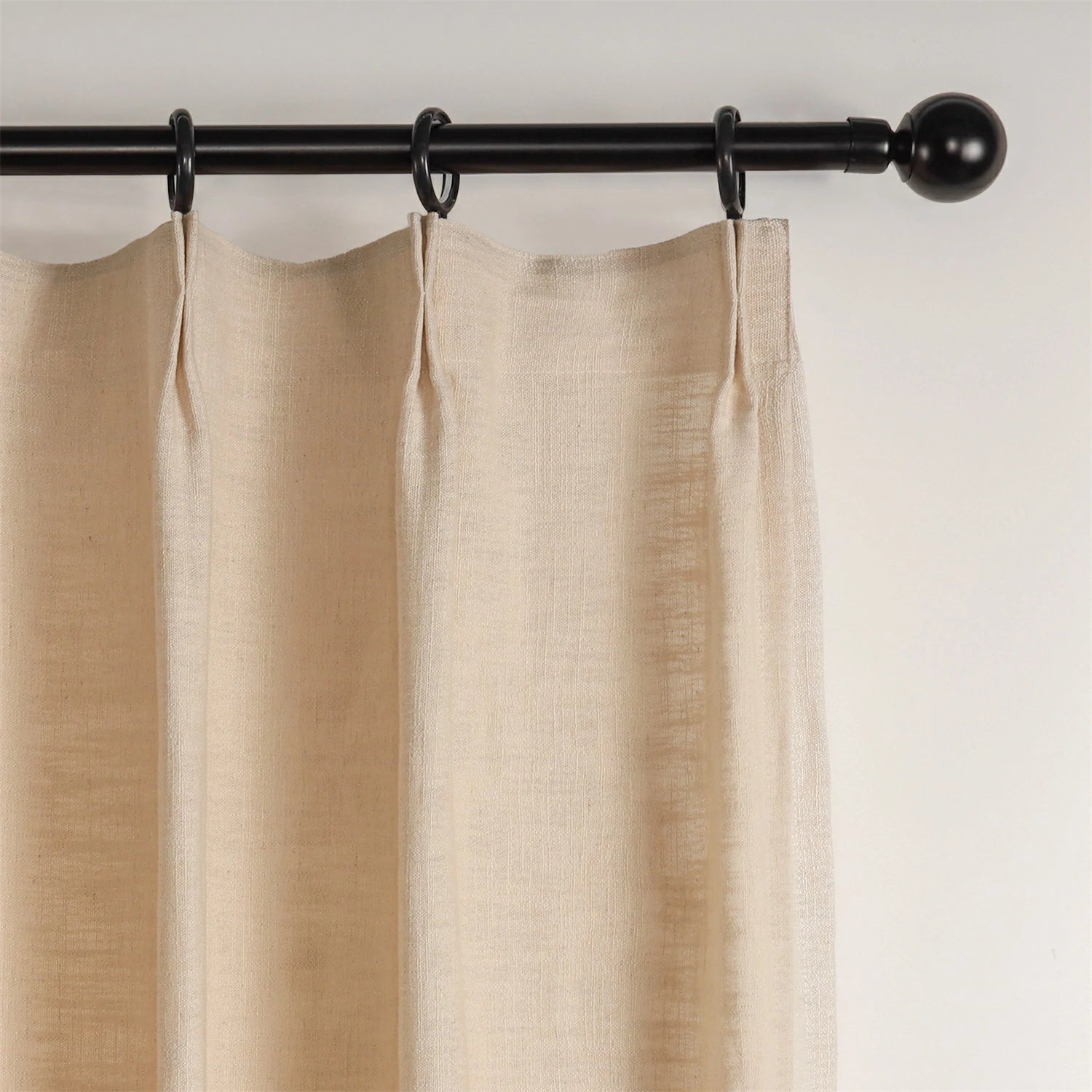 Linen Slub Texture Linen & Polyester Blend Drapery