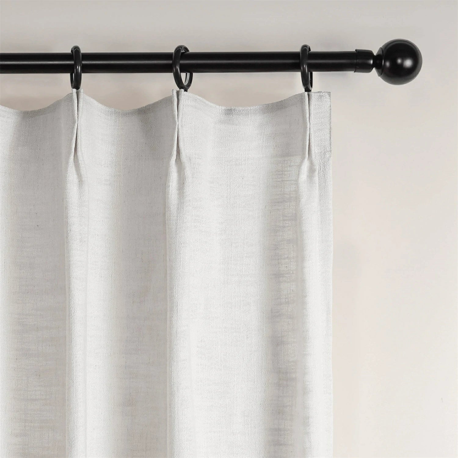 Linen Slub Texture Linen & Polyester Blend Drapery