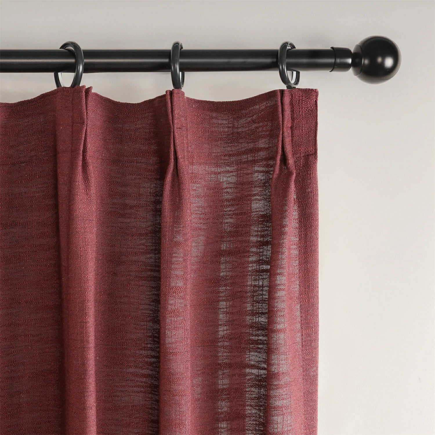 Linen Slub Texture Linen & Polyester Blend Drapery