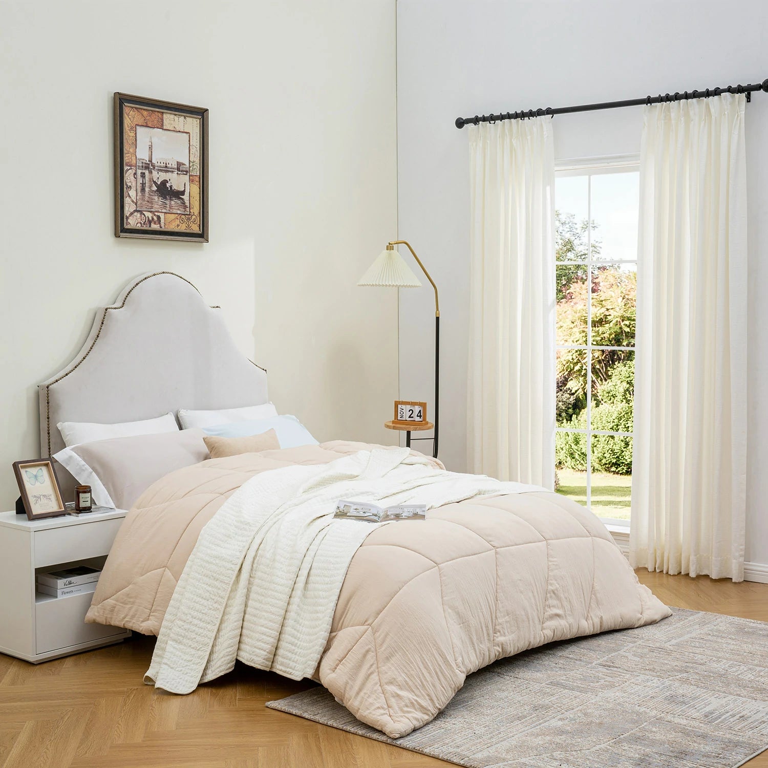 Bamboo Texture Cotton & Polyester Blend Drapery