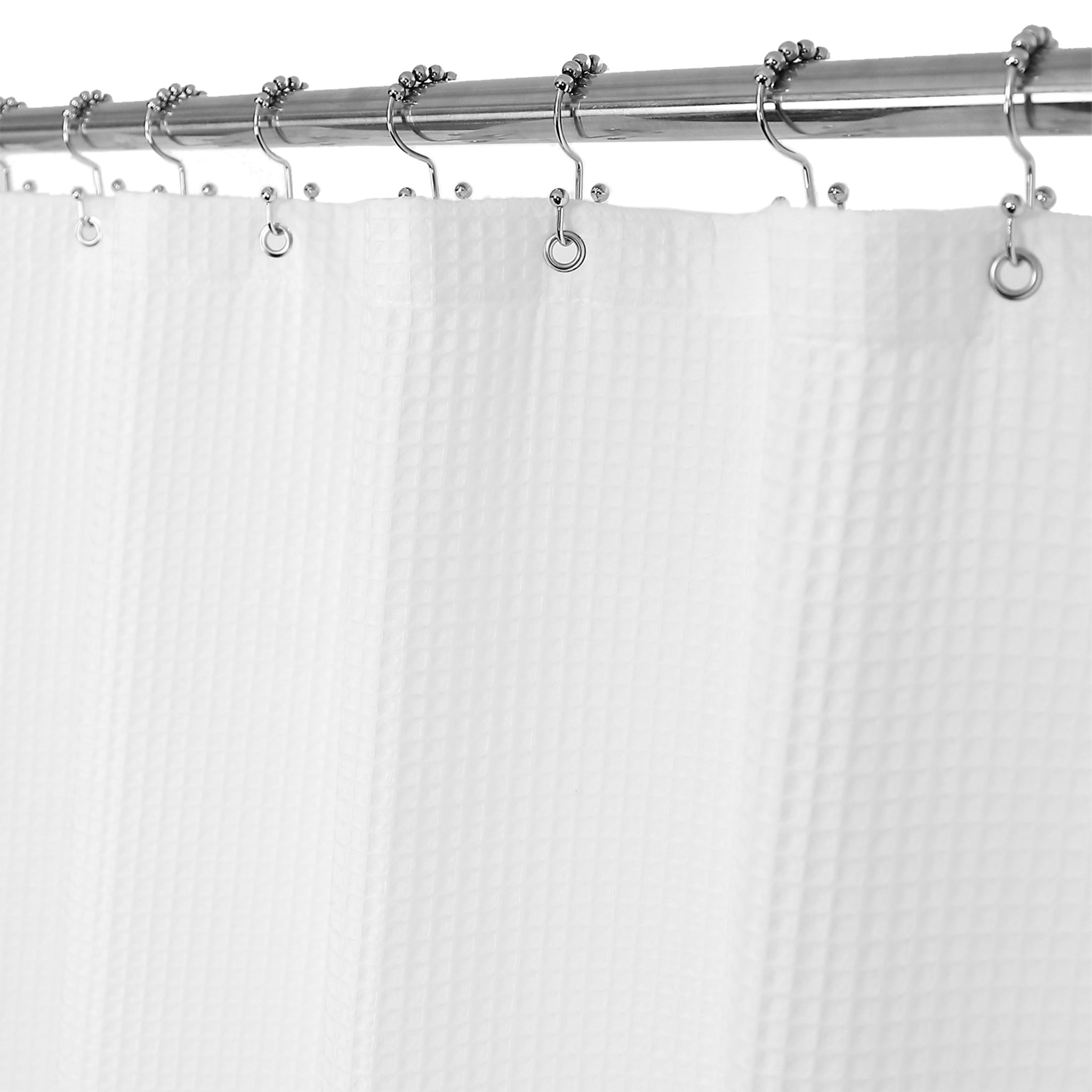 Cotton Blended Fabric Shower Curtain
