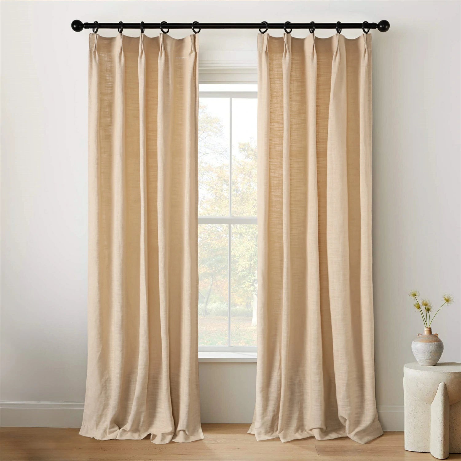 Linen Slub Texture  Linen & Polyester Blend Drapery