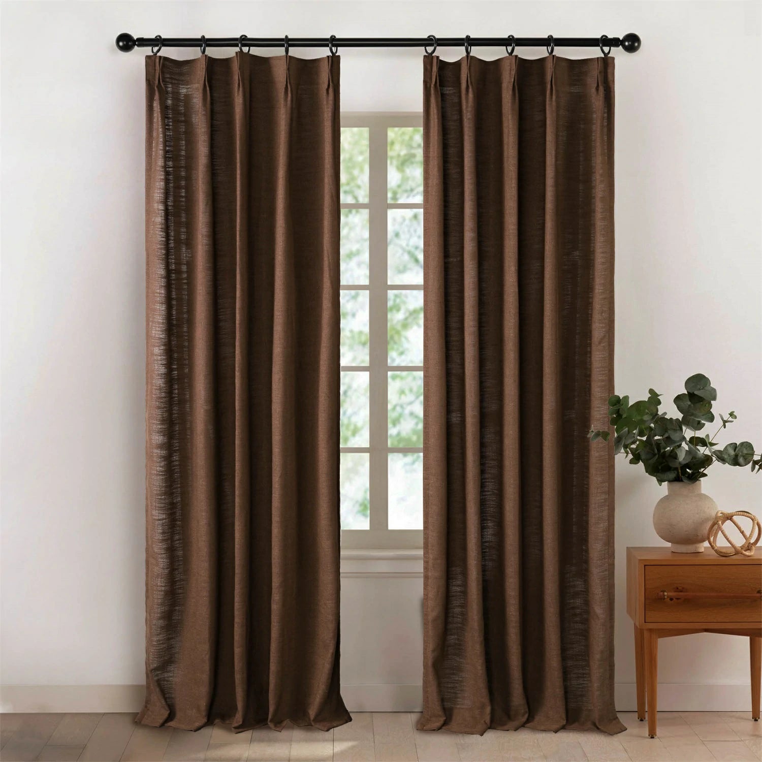 Linen Slub Texture  Linen & Polyester Blend Drapery