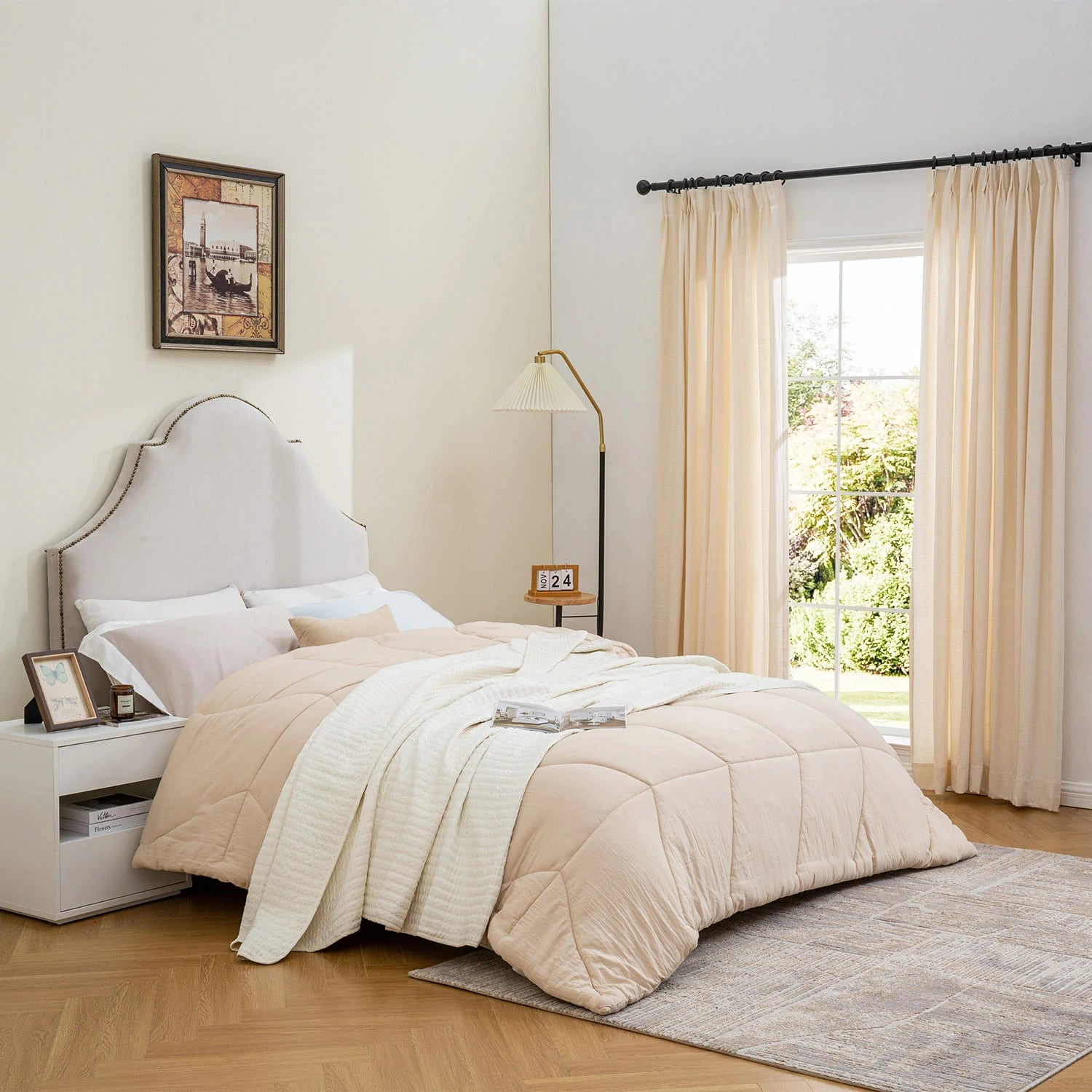 Bamboo Texture Cotton & Polyester Blend Drapery